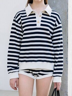 LEHA Striped 100% Cotton Sweater